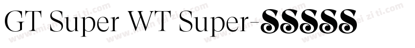 GT Super WT Super字体转换